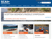 Tablet Screenshot of canoescotland.org